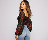 Body à lacets Floral Passion